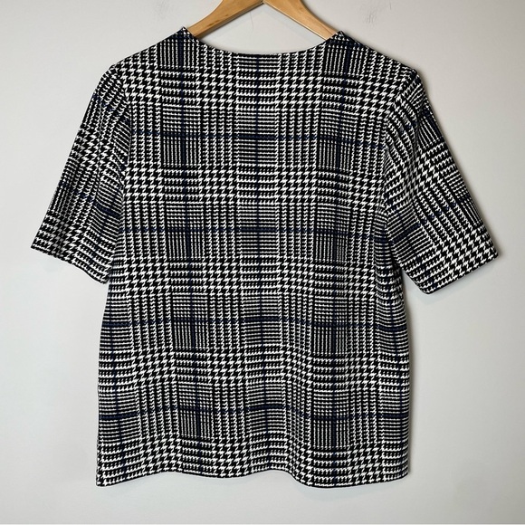 Lauren Ralph Lauren Houndstooth Plaid Top - Picture 4 of 8
